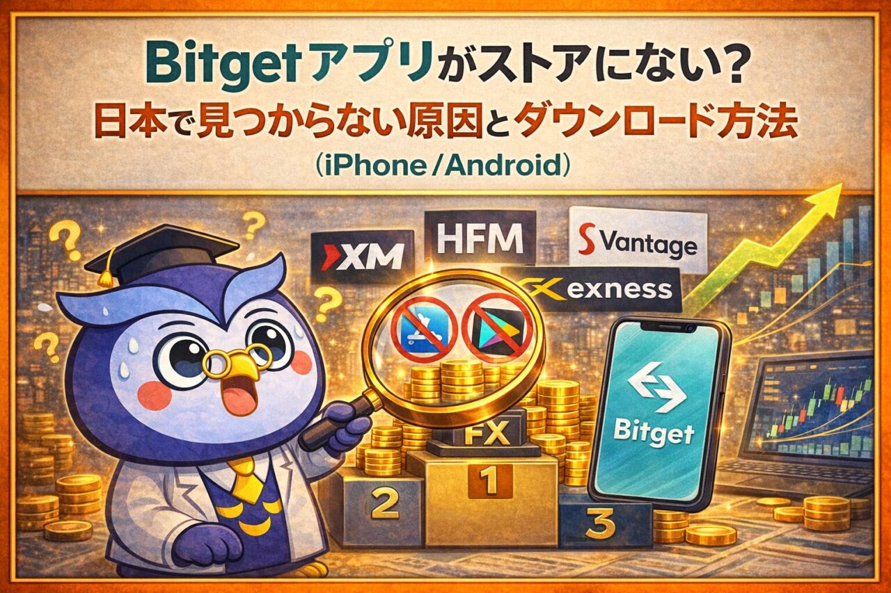 Bitgetアプリがストアにない？日本で見つからない原因とダウンロード方法（iPhone/Android）