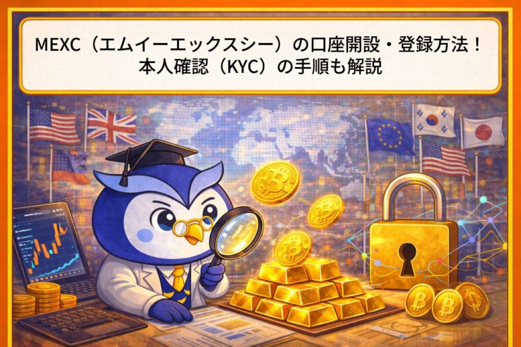 MEXC（エムイーエックスシー）の口座開設・登録方法！本人確認（KYC）の手順も解説