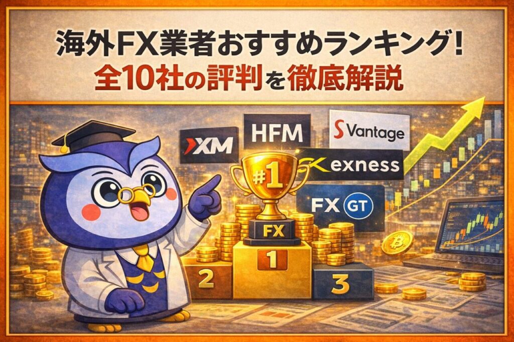 【2026年最新】海外FX業者おすすめランキング！全10社の評判を徹底解説