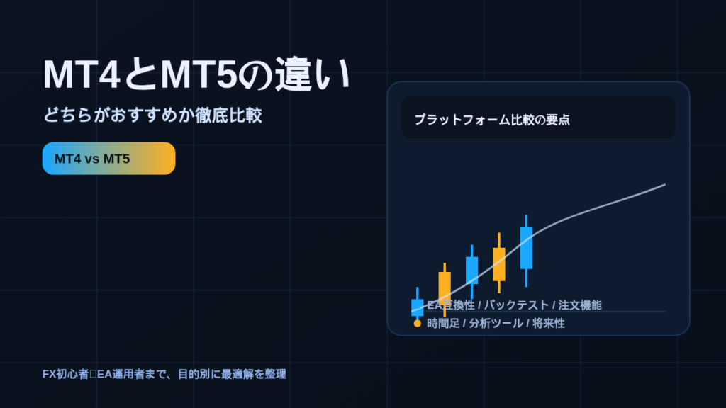 MT4とMT5の違いとは？どちらがおすすめか徹底比較